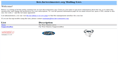 Desktop Screenshot of lists.farwestmasters.org