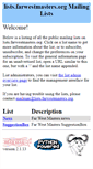 Mobile Screenshot of lists.farwestmasters.org